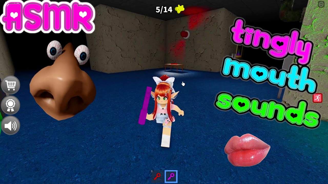 ASMR Roblox 🍀 Don't Get Sniffed Scary Obby Relaxing Tingly Mouth Sounds 100% Tingles 💤 😱