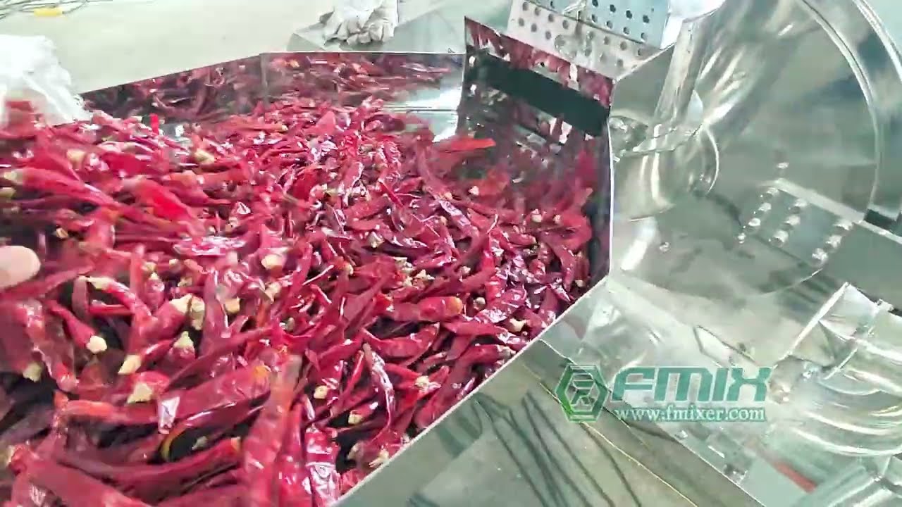 High Efficiency Chili Powder Grinding Machine in Action | Industrial Spice Processing