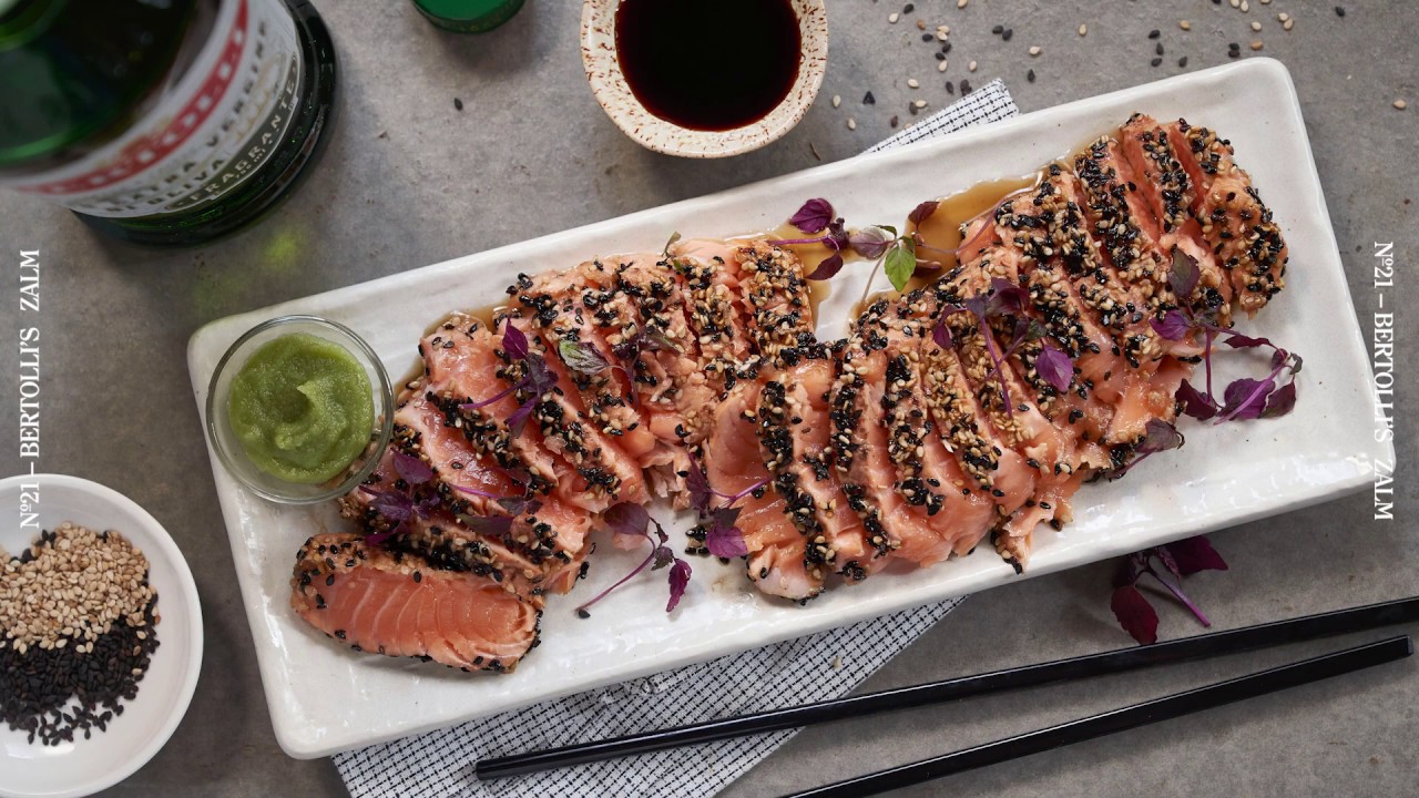 Het Recept is Simpel: Gemarineerde zalm met sesam