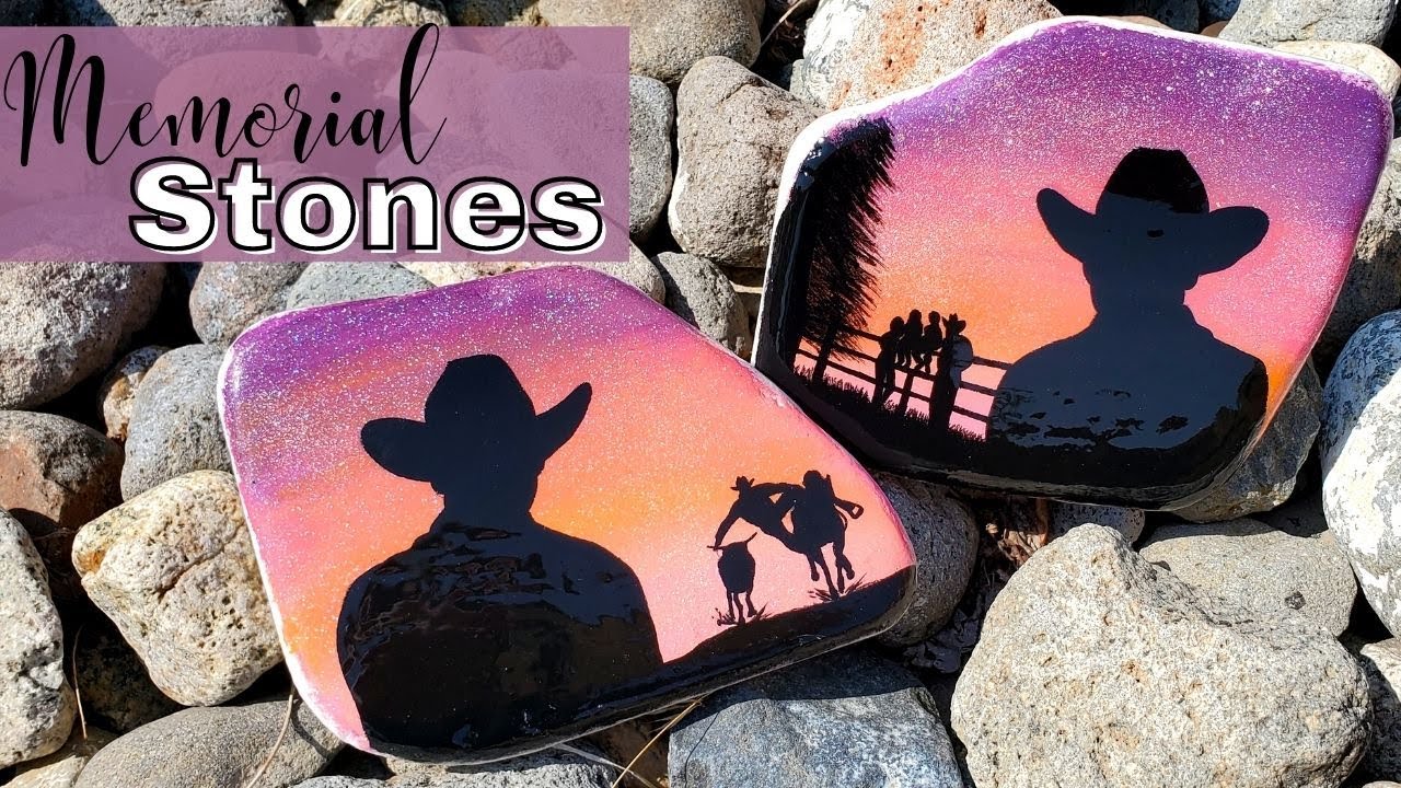 Memorial Stone Rock Painting