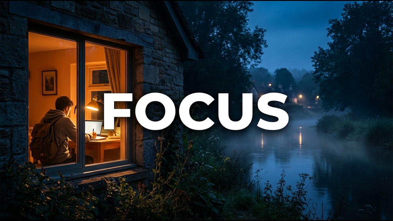 Night Study Music – Dark River Flow for Intense Concentration