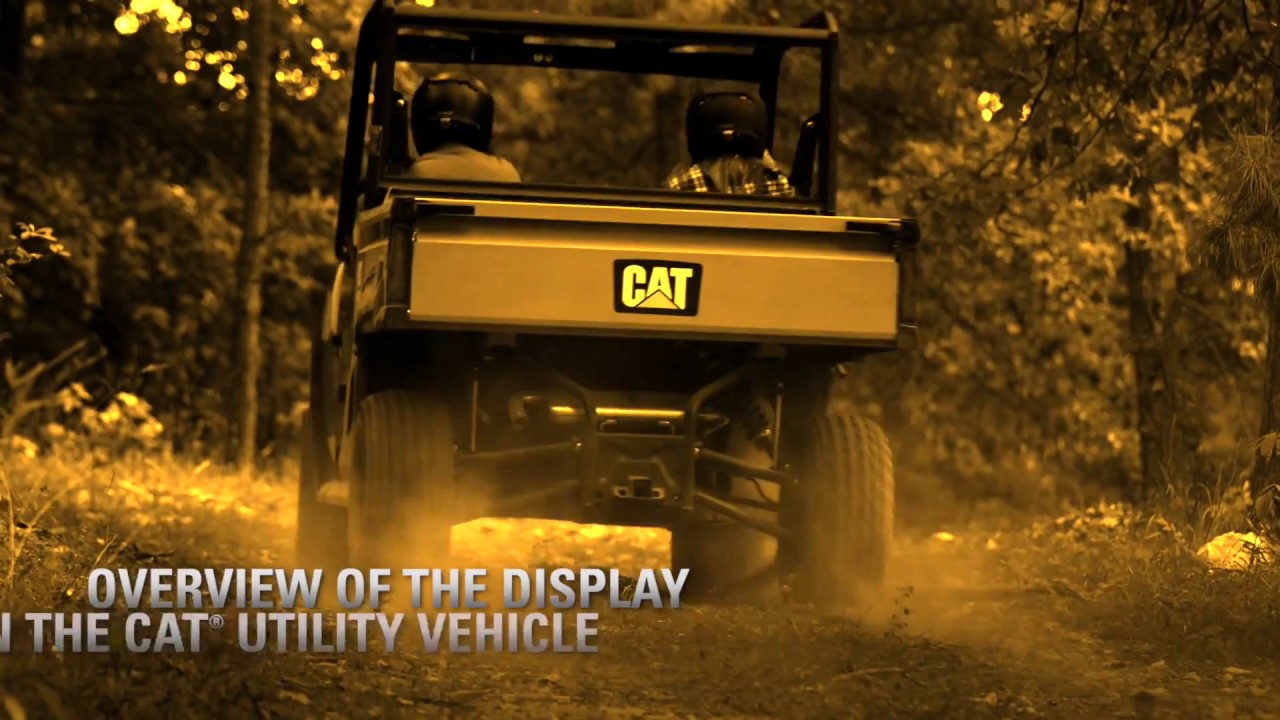 Overview of the Display on the Cat&reg; Utility Vehicle