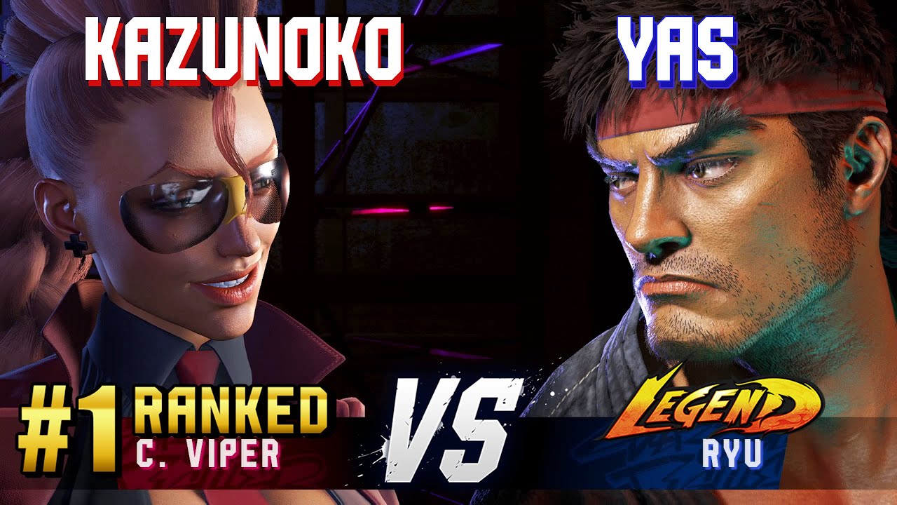 SF6 ▰ KAZUNOKO (#1 Ranked C.Viper) vs YAS (Ryu) ▰ High Level Gameplay
