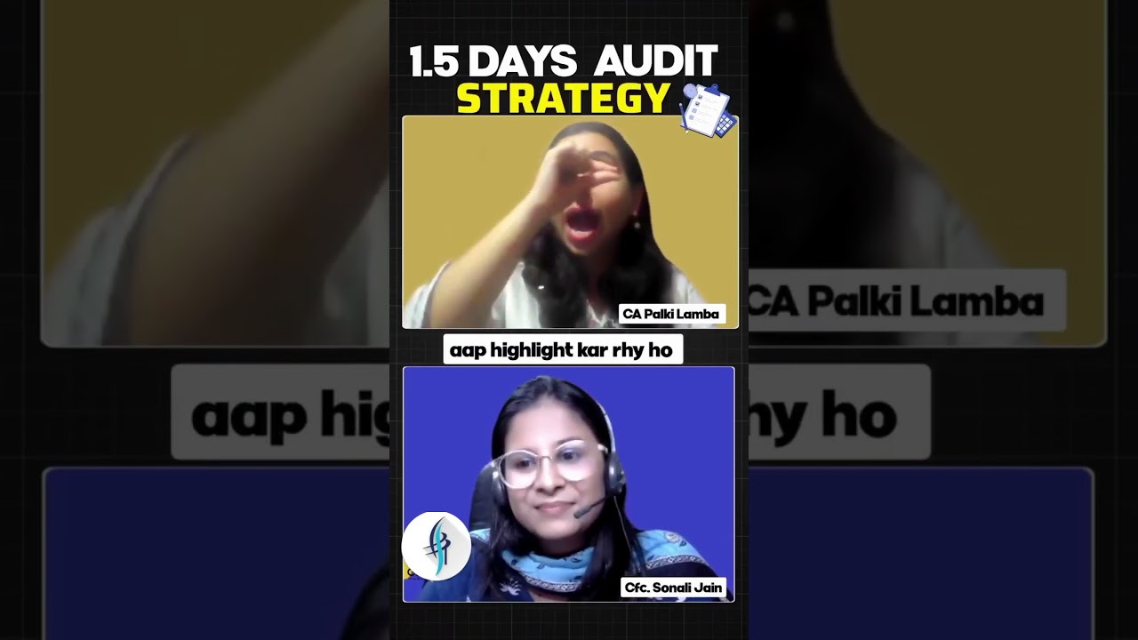 CA Inter Audit | 1.5 day strategy | CA Palki Lamba