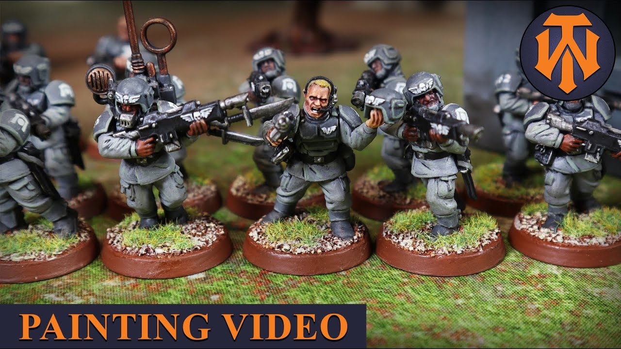 How to paint Astra Militarum Cadian Infantry as Starship Troopers, Painting Tutorial
