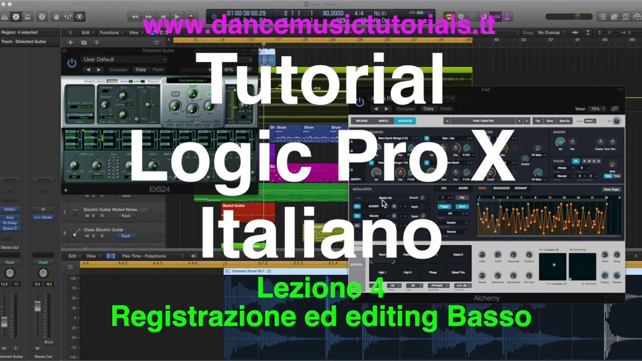 04 Registrazione ed editing Basso - Tutorial Logic Pro X Italiano
