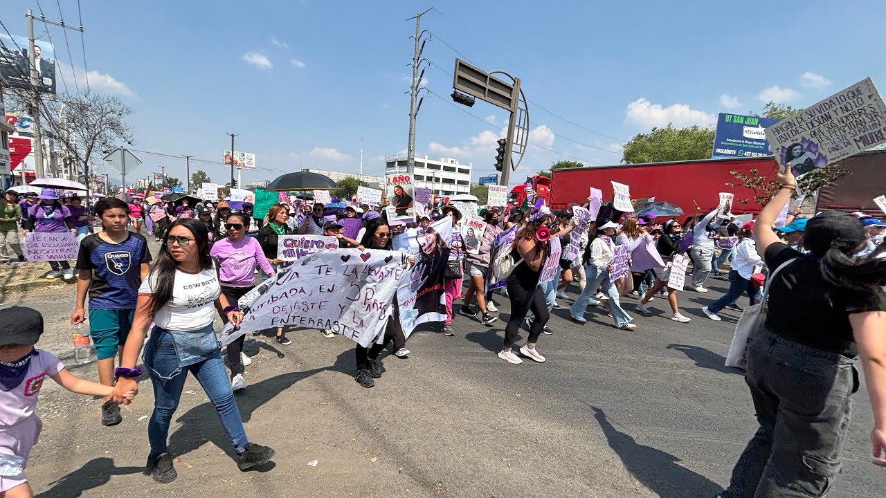Colectivas feministas encabezan Marcha del 8M en #sanjuandelrio