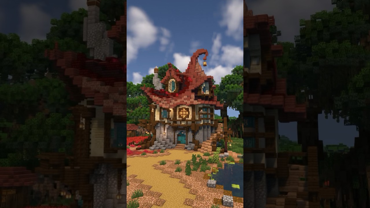 Minecraft Fantasy Mangrove House Build