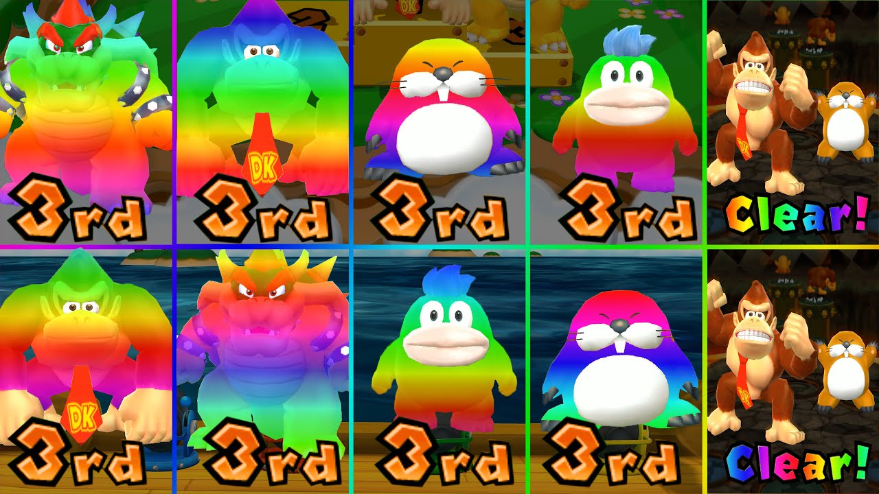 Mario Party 9 - Bowser vs Donkey Kong vs Spike vs Monty Mole #MarioGame