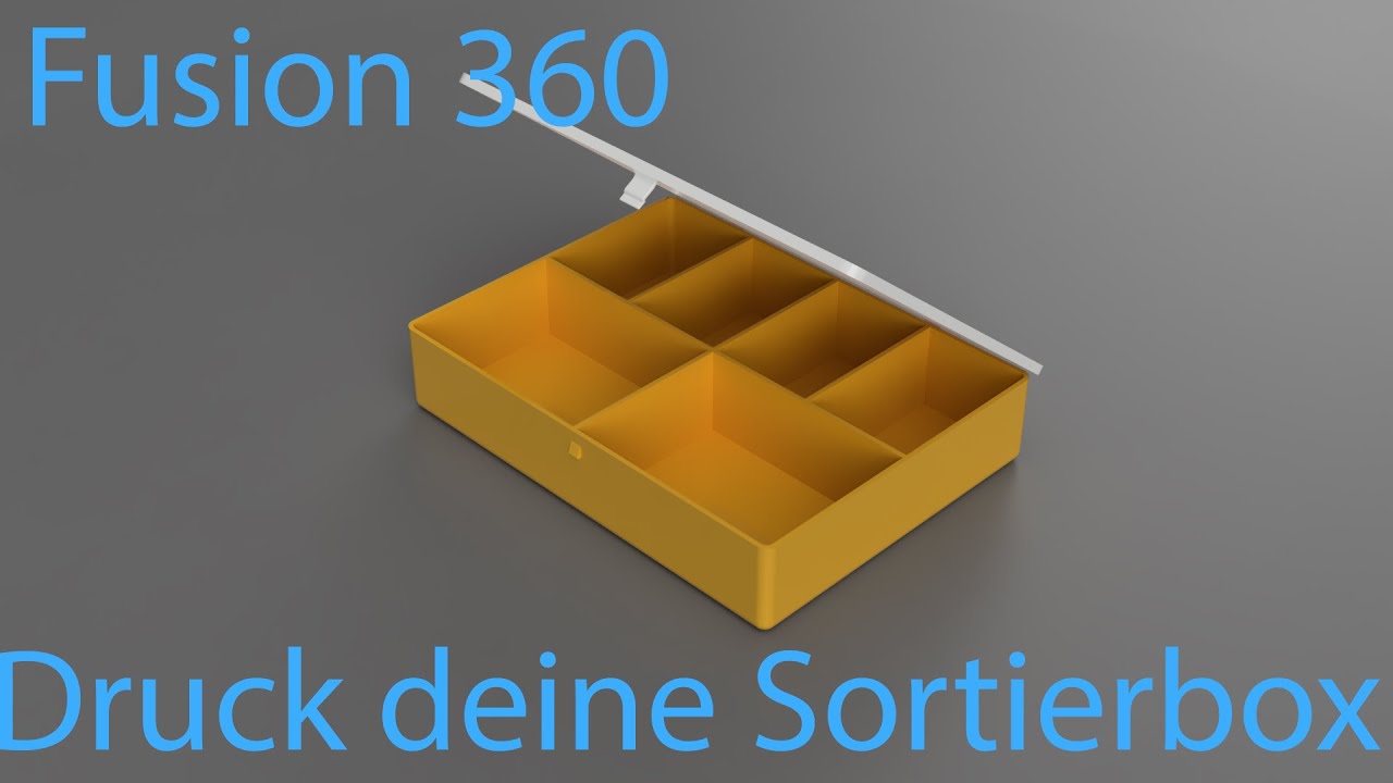 Sortierbox selber Drucker Fusion 360 Tutorial Deutsch DIY CAD 3D Printing