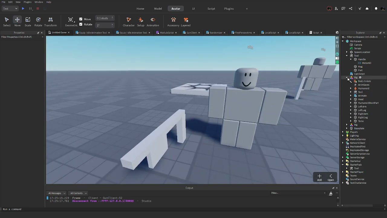 Using parts in animations motor6d tutorial