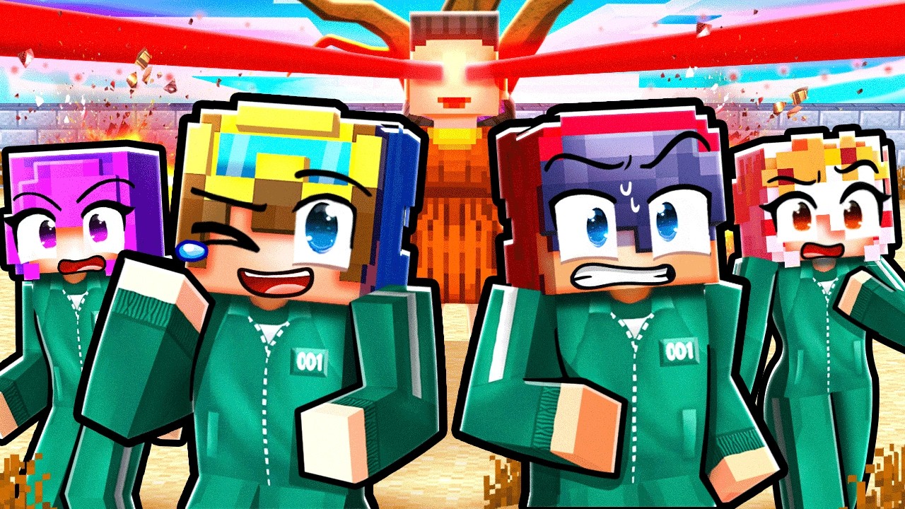 I Built Squid Game to Prank My Friends In Minecraft!