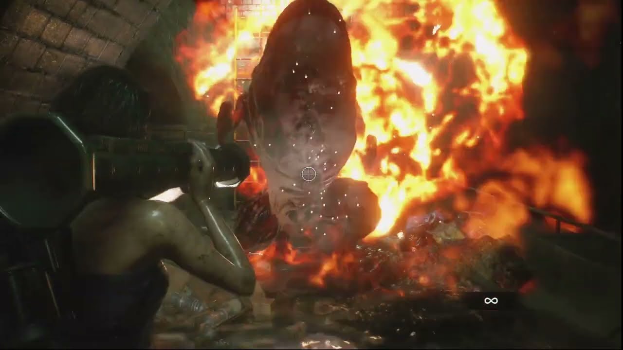 #ResidentEvil3Remake: First Nemesis boss fight + walkthrough#ResidentEvil3Remake