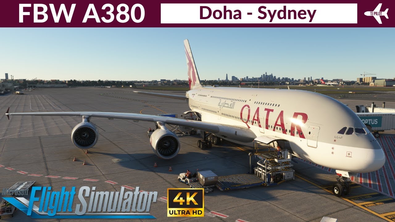 [MSFS] FBW A380 Qatar Airways | Doha to Sydney | VATSIM Full flight | 4K Ultra HD