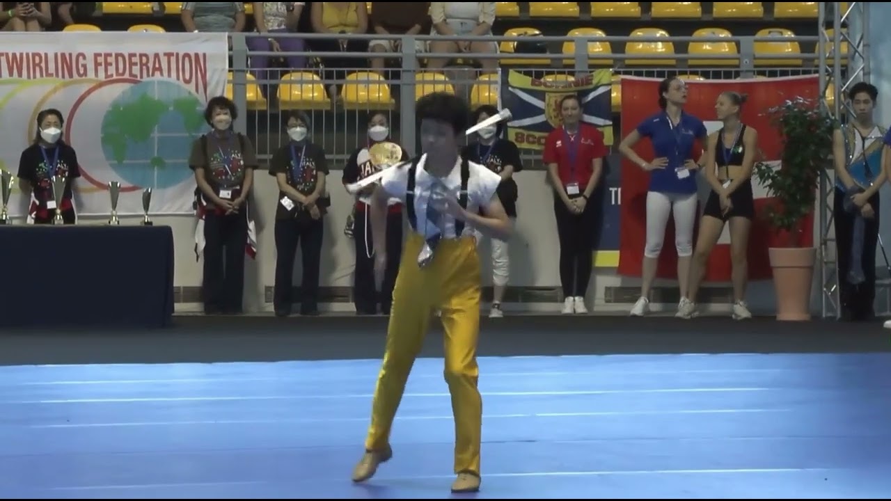 Shirabe Kawaguchi (JPN) Youth men final World Baton Twirling Championship