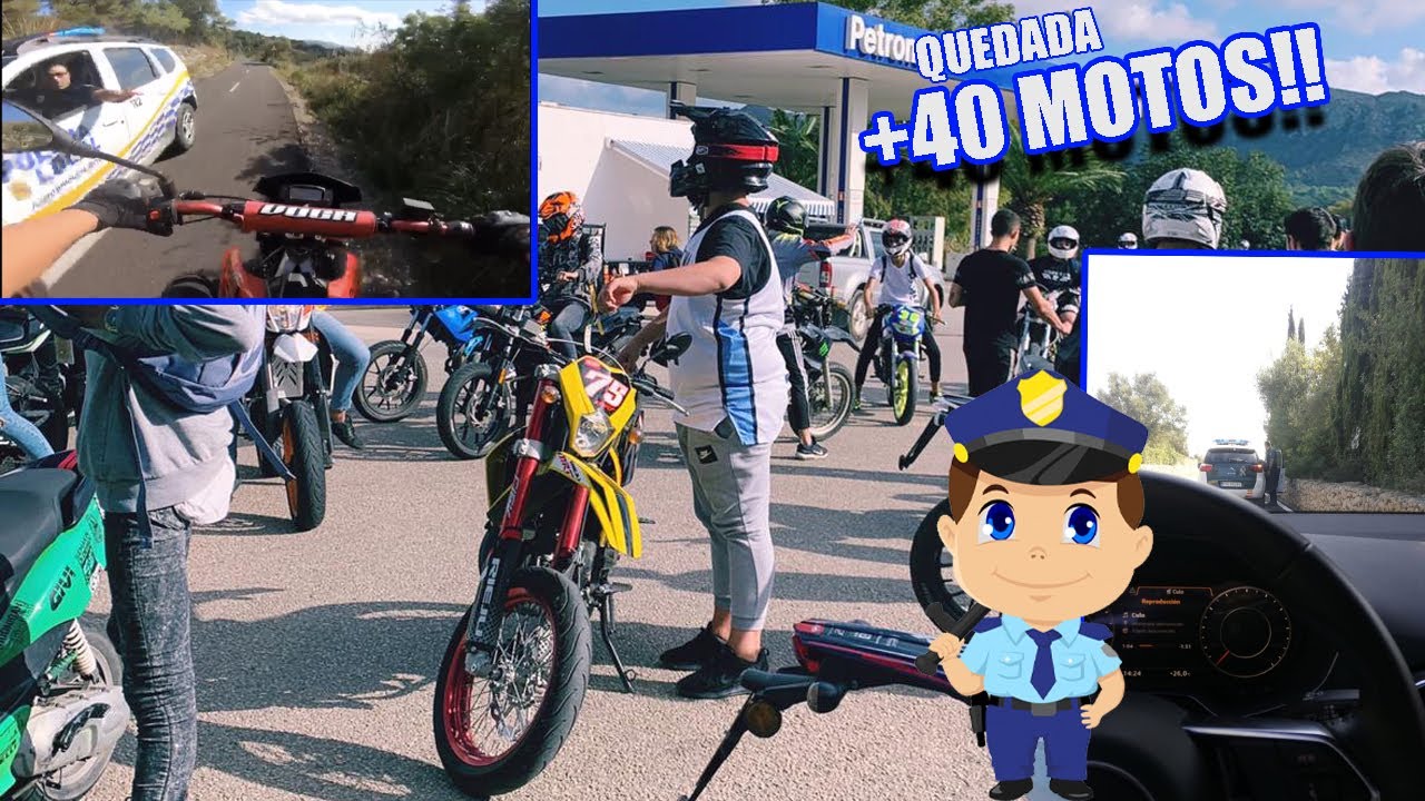 ORGANIZAMOS QUEDADA DE +40 MOTOS Y VIENE LA POLICÍA!!
