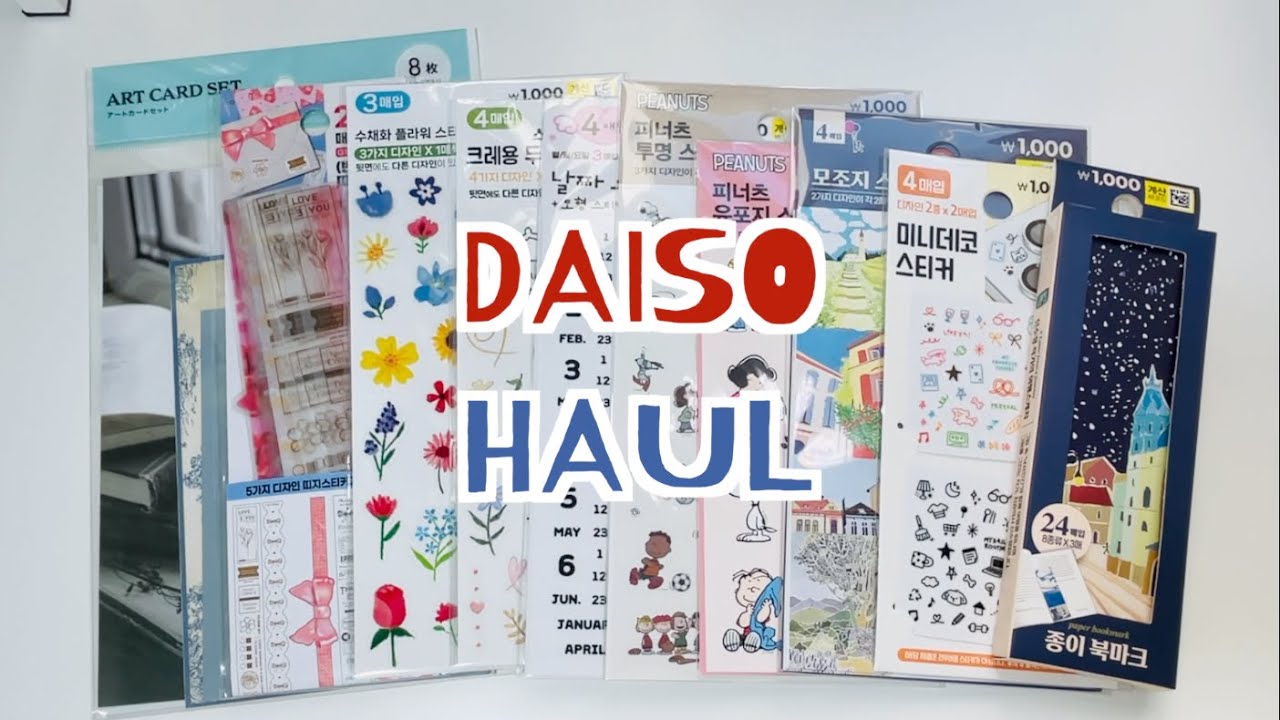 취향껏 고른 다이소 다꾸템 하울하고 다이어리 꾸미기 / 감성다꾸 / 다꾸 asmr / Haul & Journaling✨