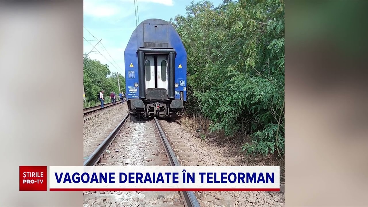 Accident feroviar în Teleorman. A fost activat Planul Roşu de Intervenţie
