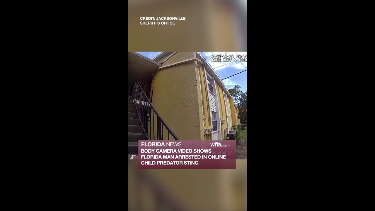 Видео с нательной камеры: задержание жителя Флориды в ходе спецоперации по поимке онлайн-хищника,...
