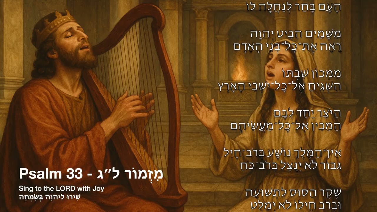 Psalm 33 - מִזְמוֹר ל״ג – Hebrew Version | Psalms Music Project