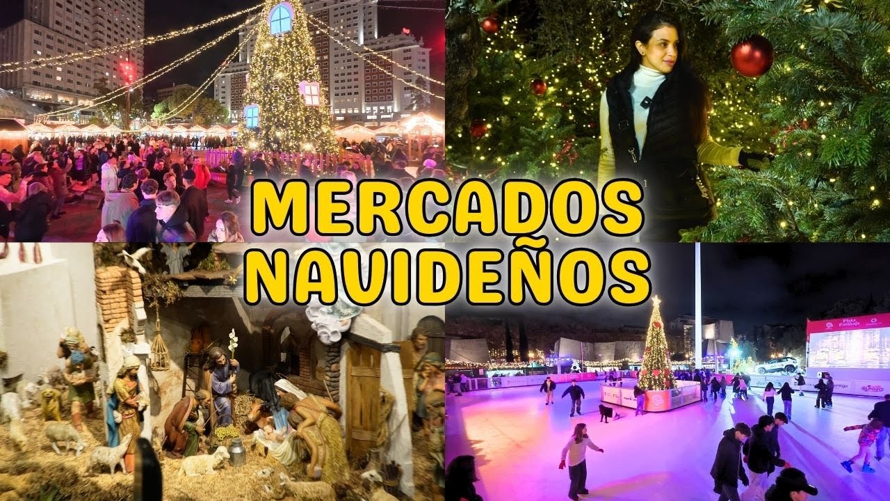 Asi se viven los MERCADILLOS NAVIDEÑOS en MADRID 2025 🇪🇸 ¡TIENES QUE VENIR! 😱 | Alejandra Díaz 