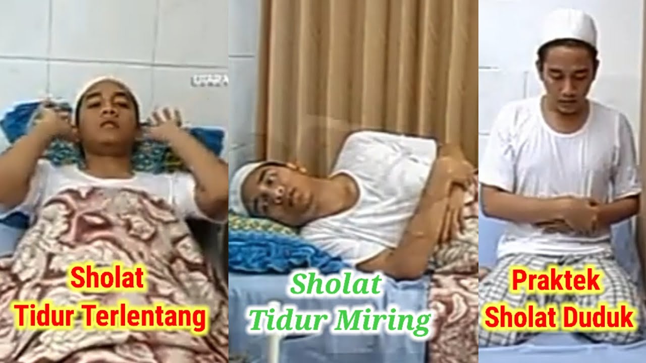 Praktek Sholat Duduk, Tidur & Isyarah kedipan Mata (Lengkap) Versi PP. Sidogiri