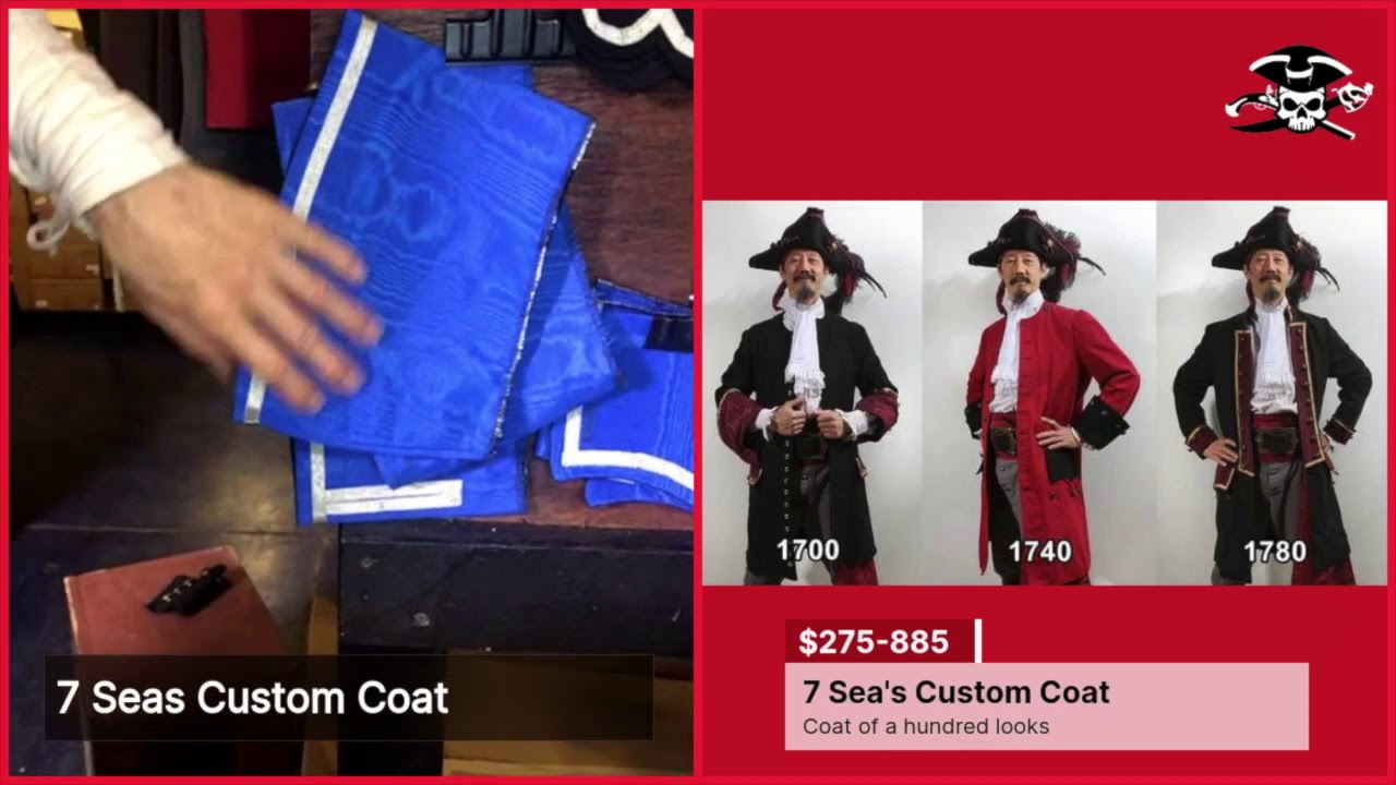 7 Seas Pirate Coat