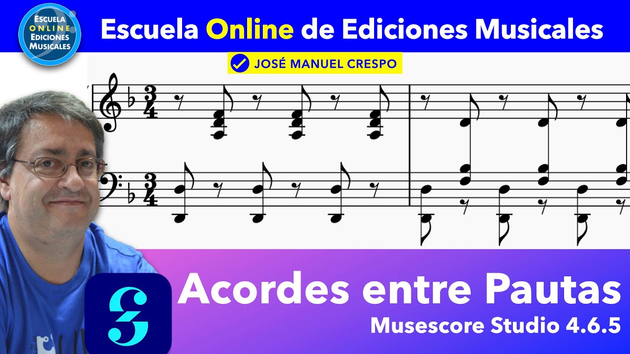 Tip 99 Acordes entre Pautas en MusescoreSt 465