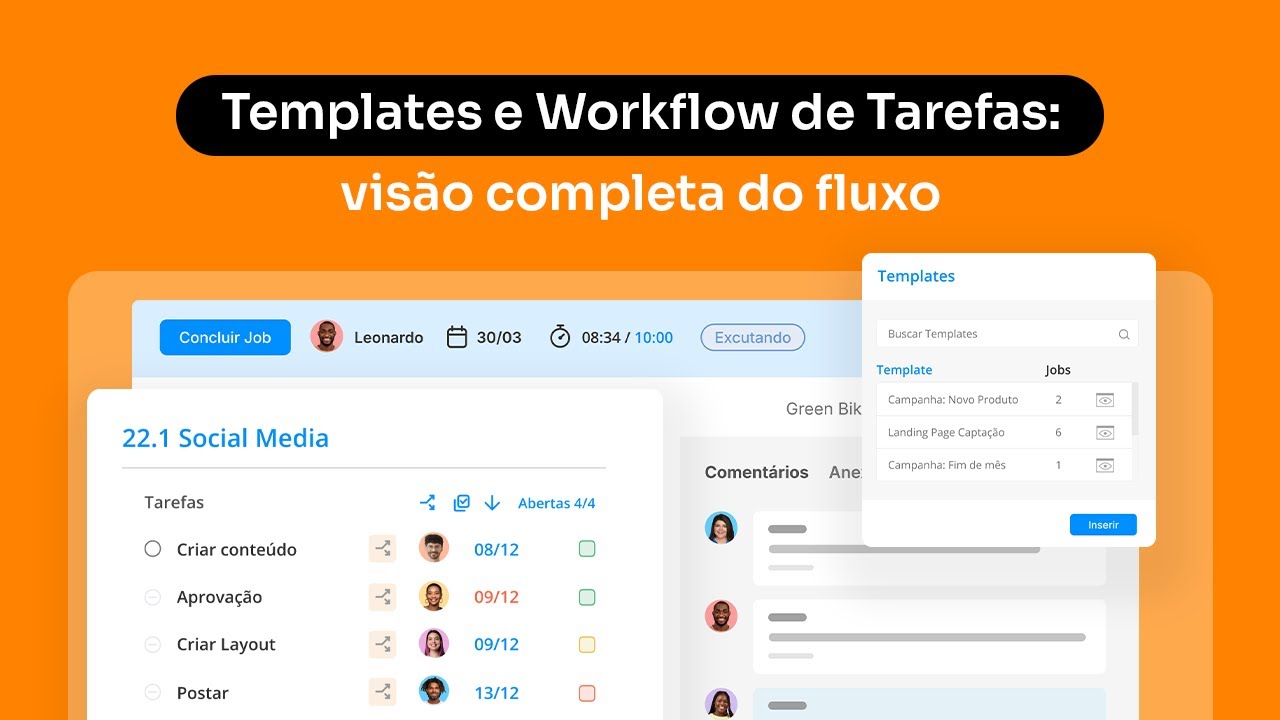 Templates e Workflow de Tarefas: visão completa do fluxo
