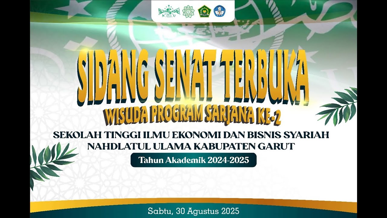 Sidang Senat Terbuka | Wisuda Program Sarjana Ke-2 Tahun Akademik 2024-2025