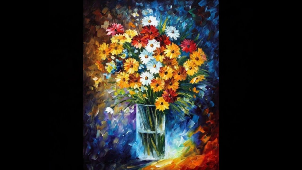 Leonid Afremov - Magic  Flowers/ Fr&eacute;d&eacute;ric Chopin - Mazurka Op. 67, № 3