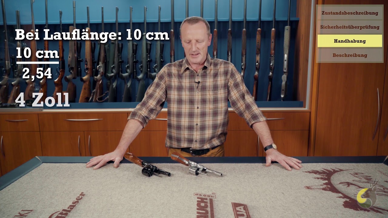 Waffenhandhabung Revolver Smith & Wesson im Kaliber .357 Magnum und im Kaliber .38 Special