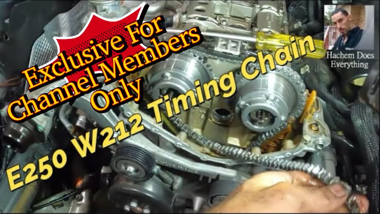 Mercedes E250 W212 Timing Chain and checking the Valves