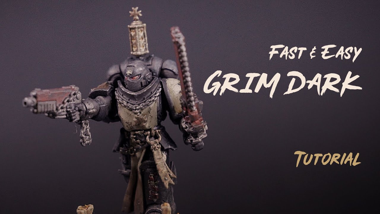 FAST GRIM DARK: How I paint my BLACK TEMPLARS | Painting Tutorial
