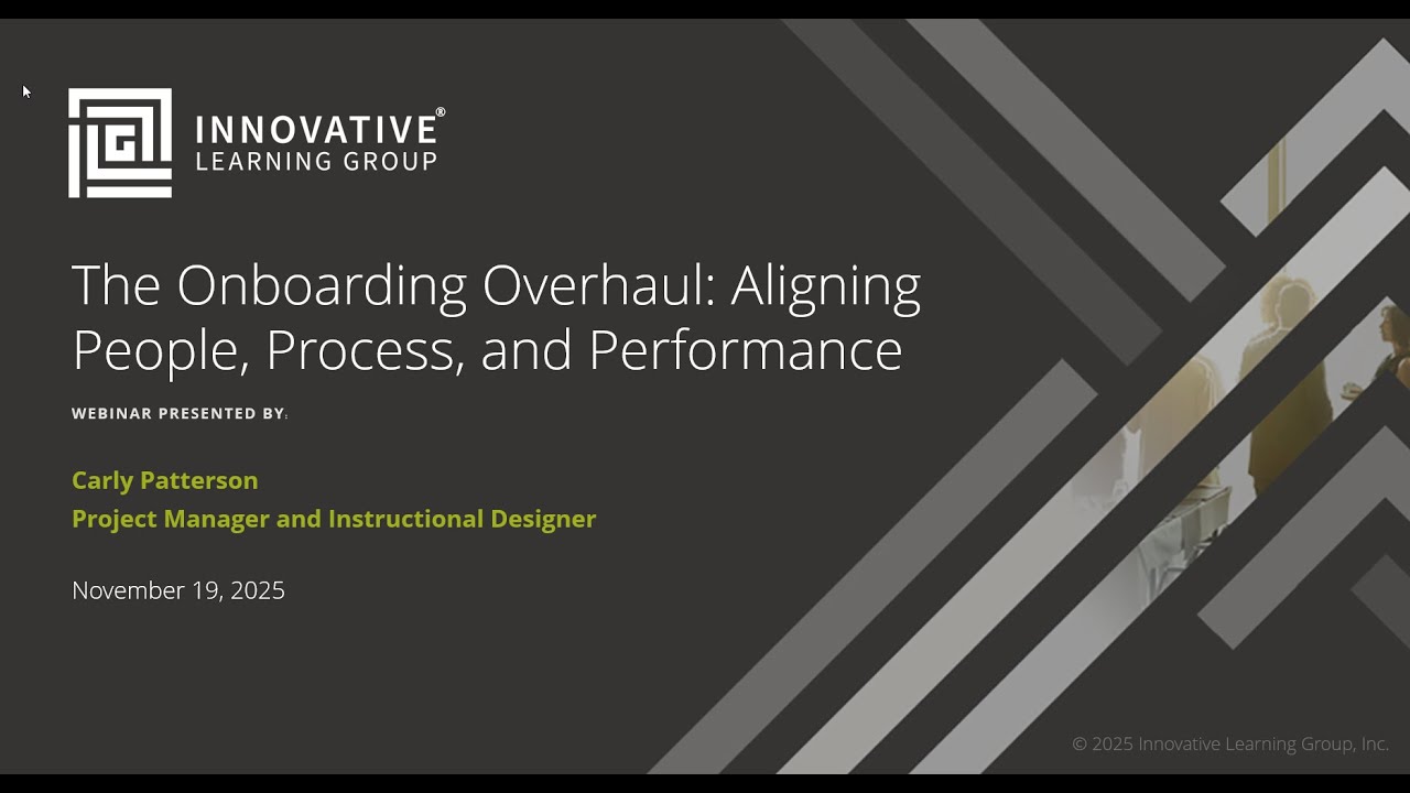 The Onboarding Overhaul: Aligning People, Process, and Performance