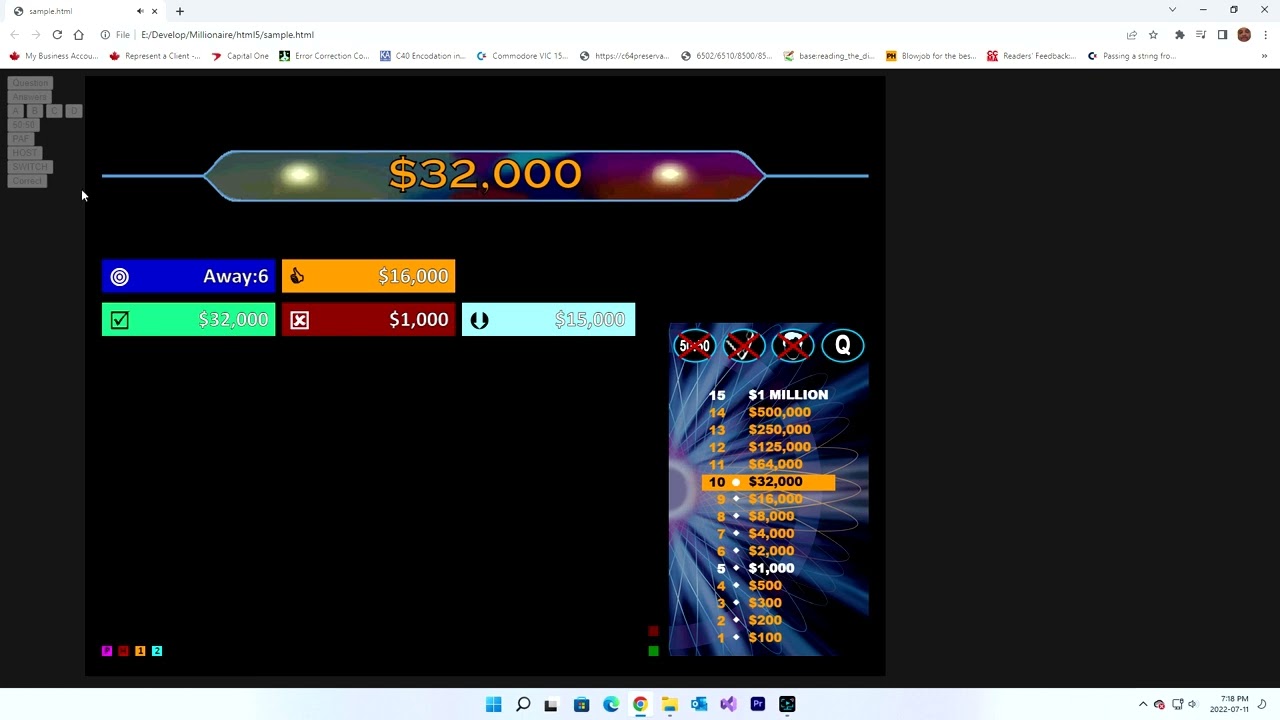 Who Wants To Be A Millionaire HTML5