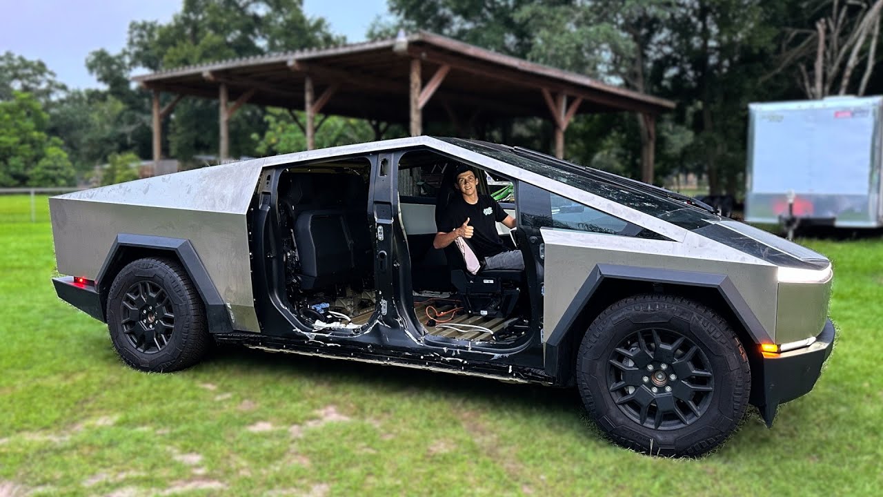 Rebuilding A Wrecked Tesla Cyber Truck