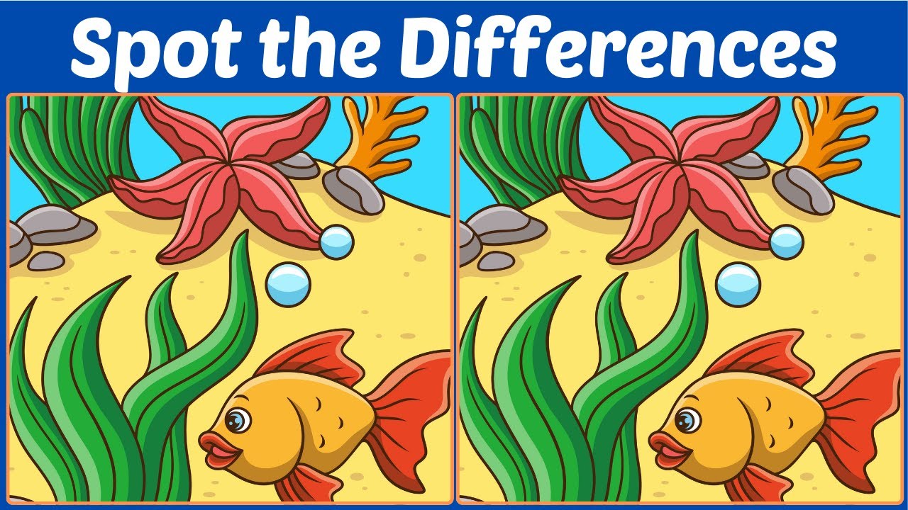 【Spot the difference】🌈 Fun and Fast 10minutes Brain Workout!!【Find the difference】