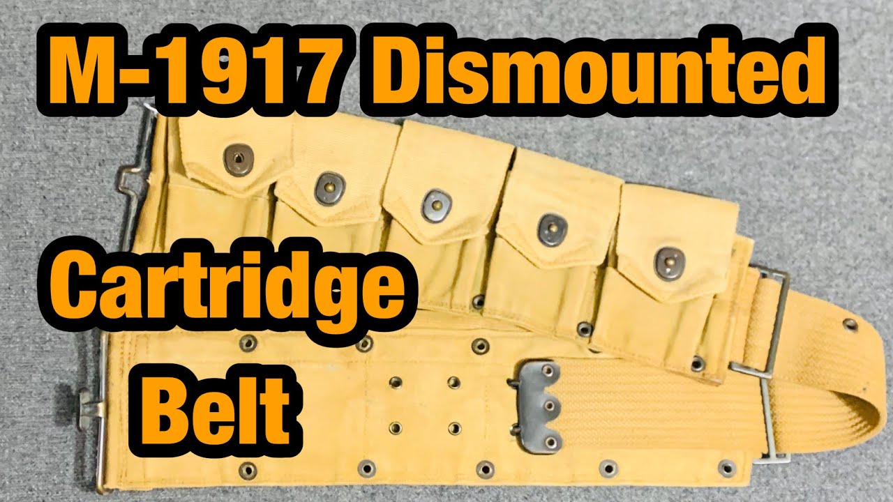 WW1 US Gear M-1917 Dismounted Cartridge Belt