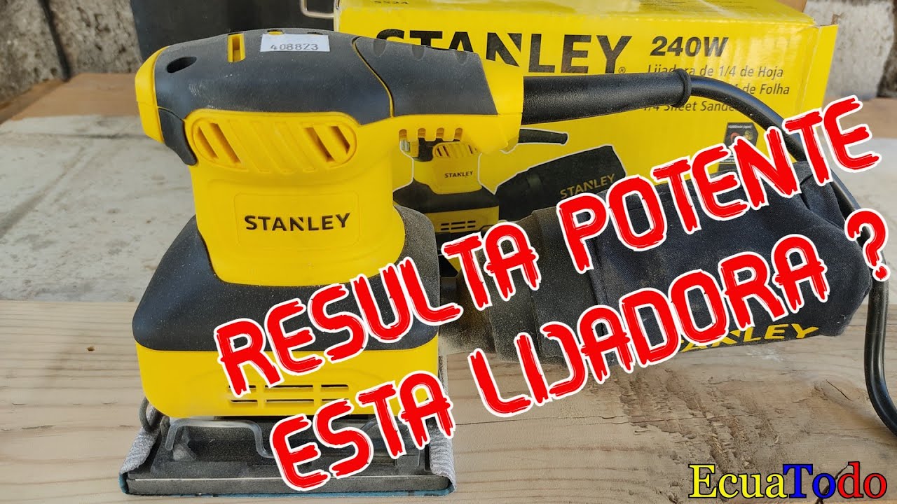 LIJADORA STANLEY  DE 1/4  VALE LA PENA ADQUIRIRLA