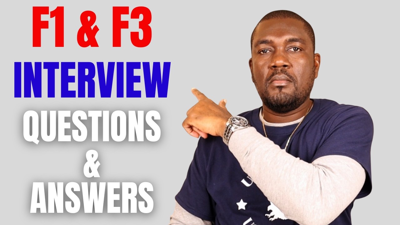 F1 & F3 Immigrant Visa Interview Questions & Answers