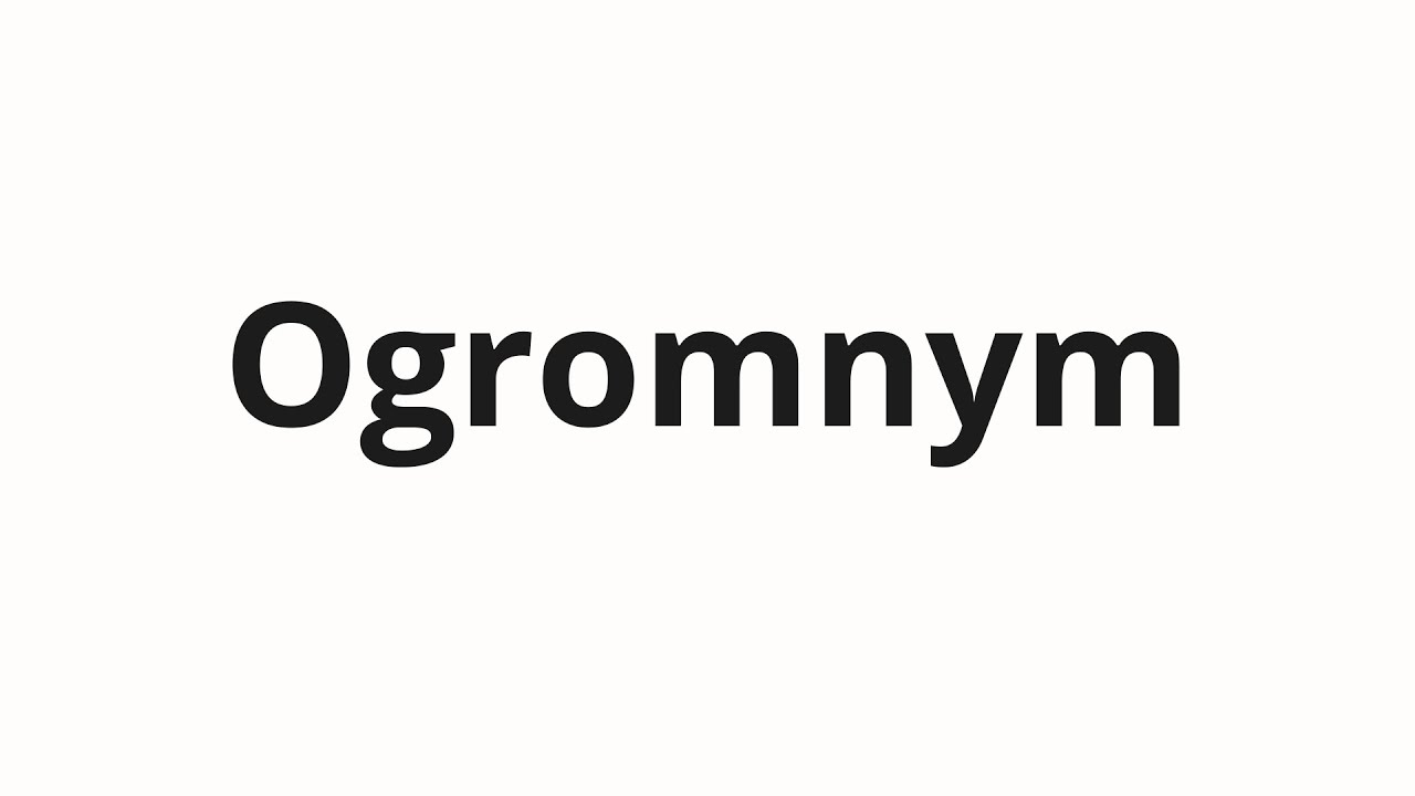 How to pronounce Ogromnym | Огромным (Huge in Russian)