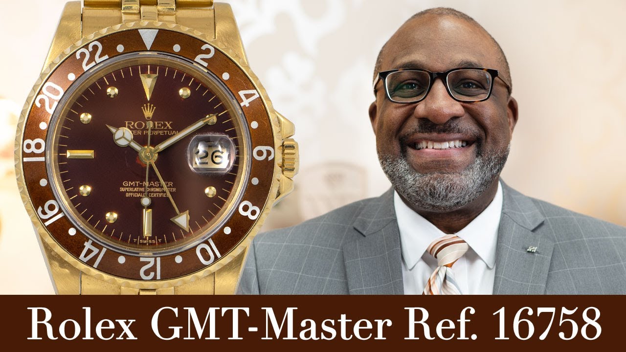 Vintage Rolex GMT-Master &ldquo;Root Beer&rdquo; Ref. 16758 with Nipple Dial