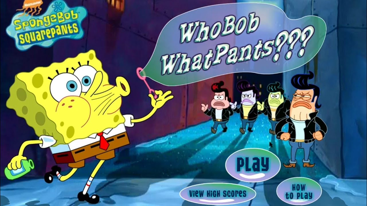 SpongeBob WhoBob WhatPants Walkthrough (Browser Game)