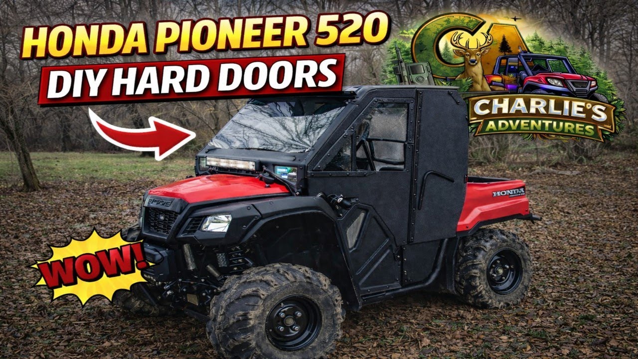 Установка жестких дверей на Honda Pioneer 520 своими руками. Часть 1.