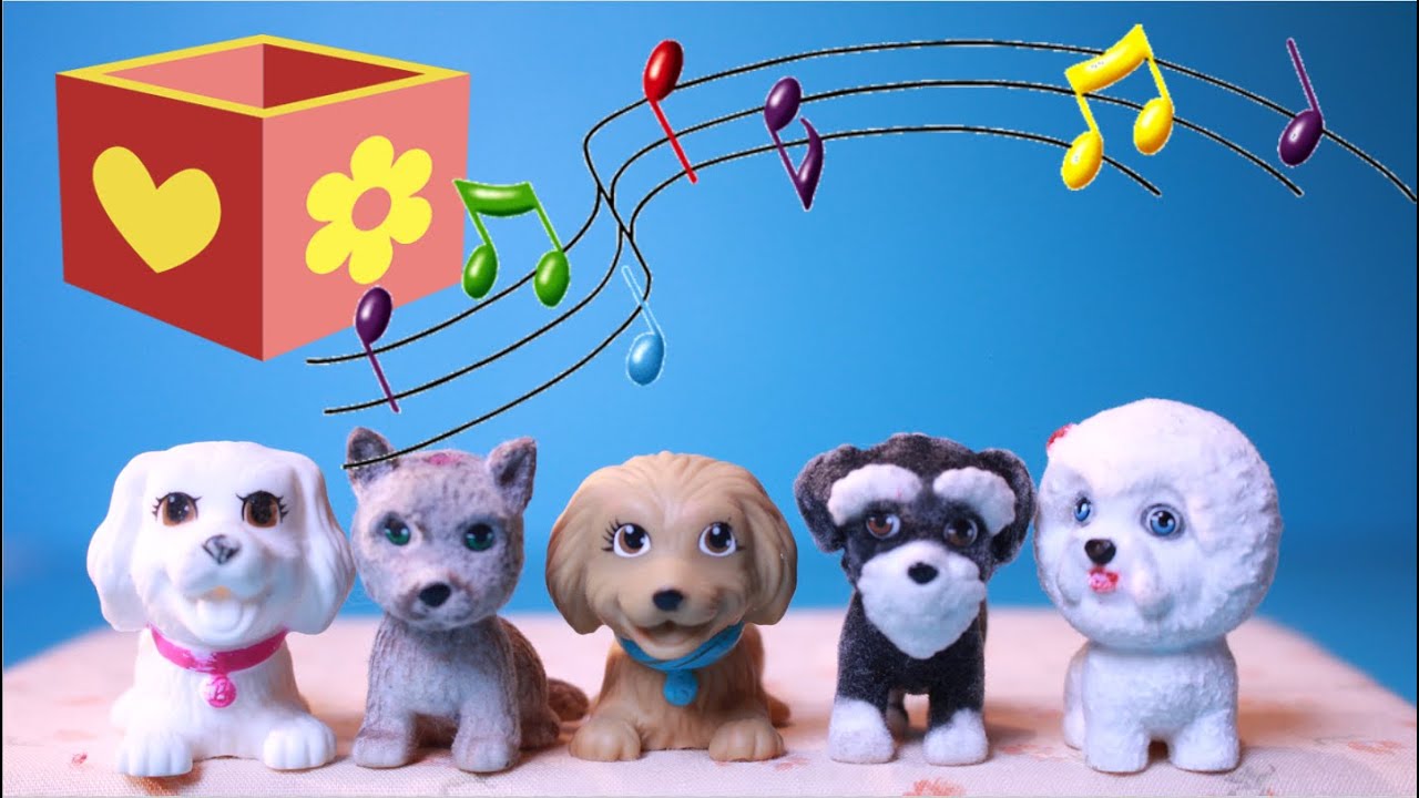 Five little puppies | Bellboxes | Nursery Rhymes | Five little monkeys