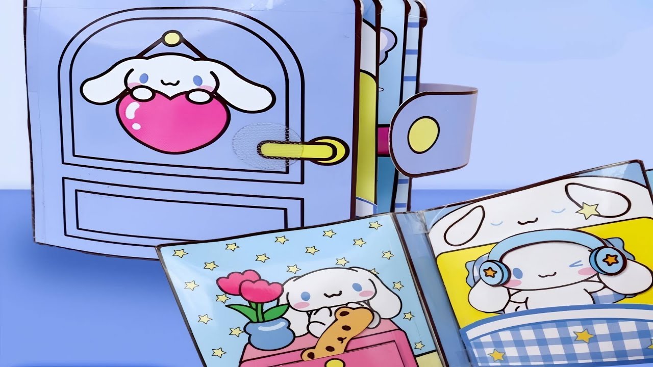 Тихая книга Sanrio Jade Dog Дом большеухой собаки Nie Nie Le DIY 3D Book Immersive и ASMR