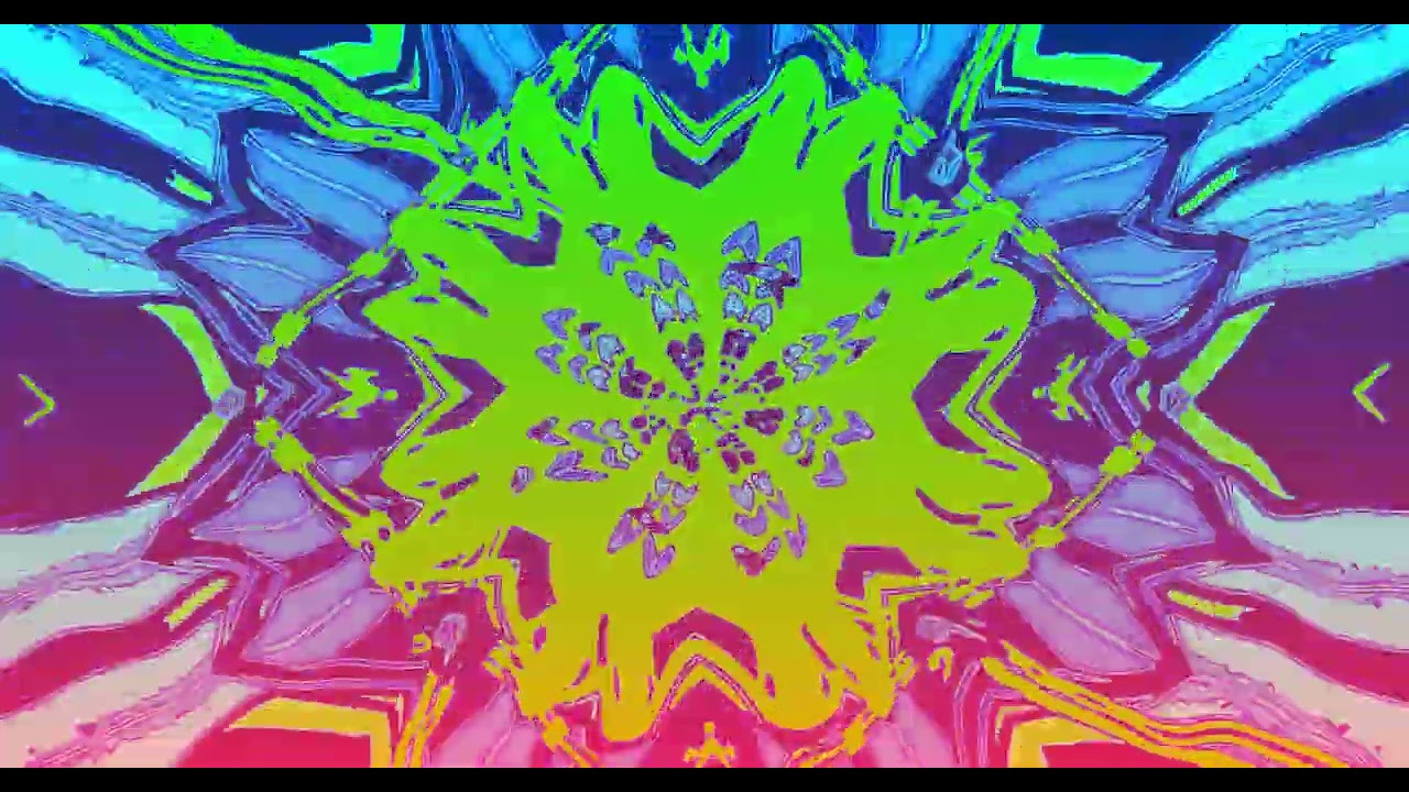 10 hours Neon Tunnel Purple Blue Kaleidoscope Screensaver 4k UHD 60fps VJ Loop