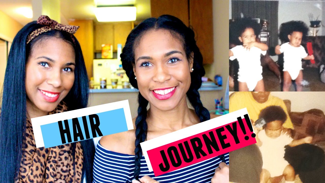 Our Natural To Relaxed Hair Transformation Journey| Braids, Breakage and Setbacks