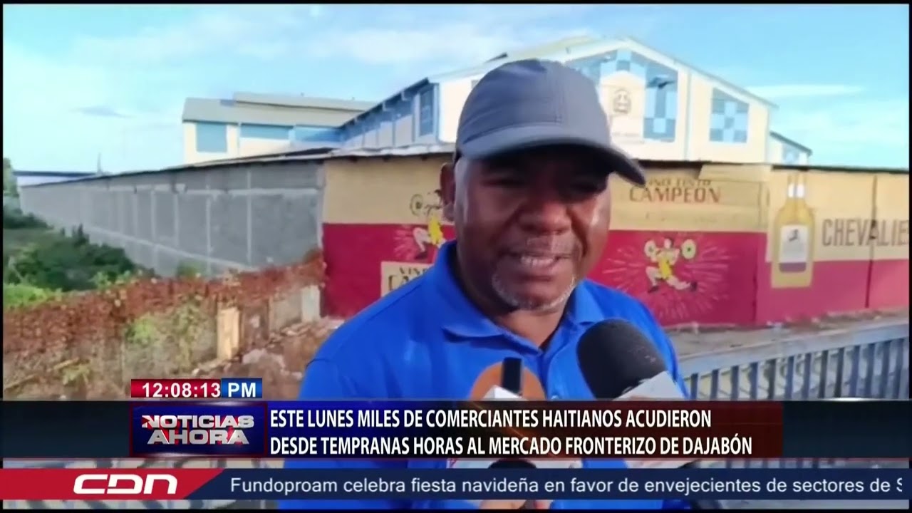 Este lunes miles de comerciantes haitianos acudieron desde  al mercado fronterizo de Dajabón